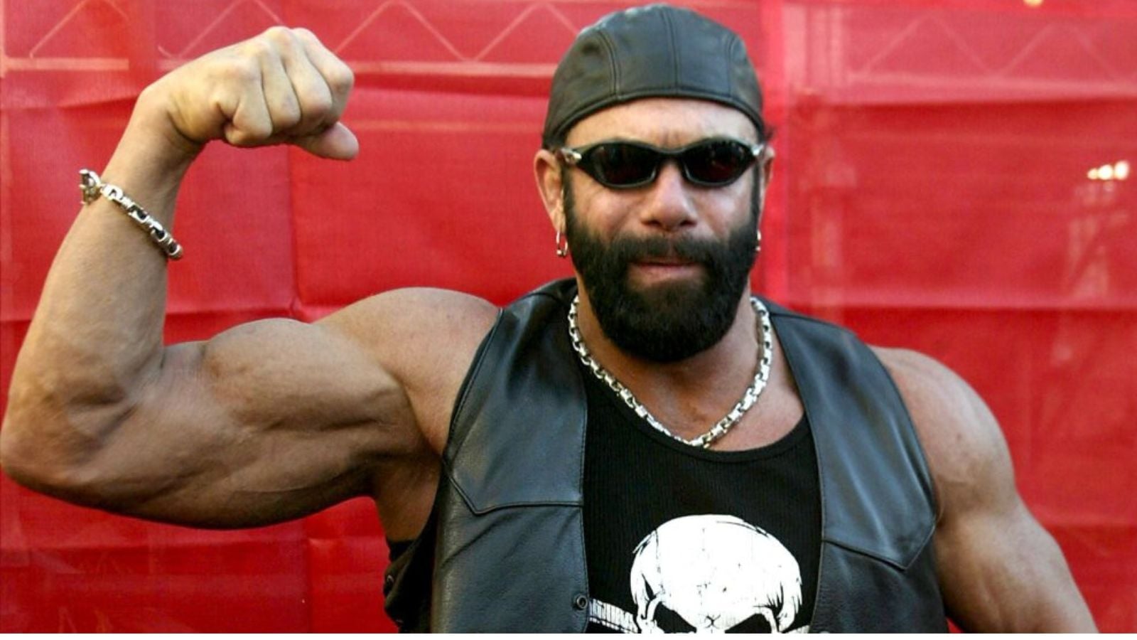 Randy Macho Man Savage performing in 2003 the year he released his rap album Be a Man on Big3 Records