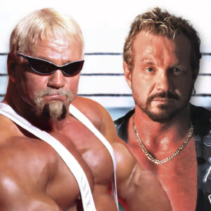 Scott Steiner did not just fight Diamond Dallas Page backstage in WCW in 2000. He allegedly tried to gouge out his eye, leaving permanent damage behind. Photo Credit: WWE. Artwork by Pro Wrestling Stories.