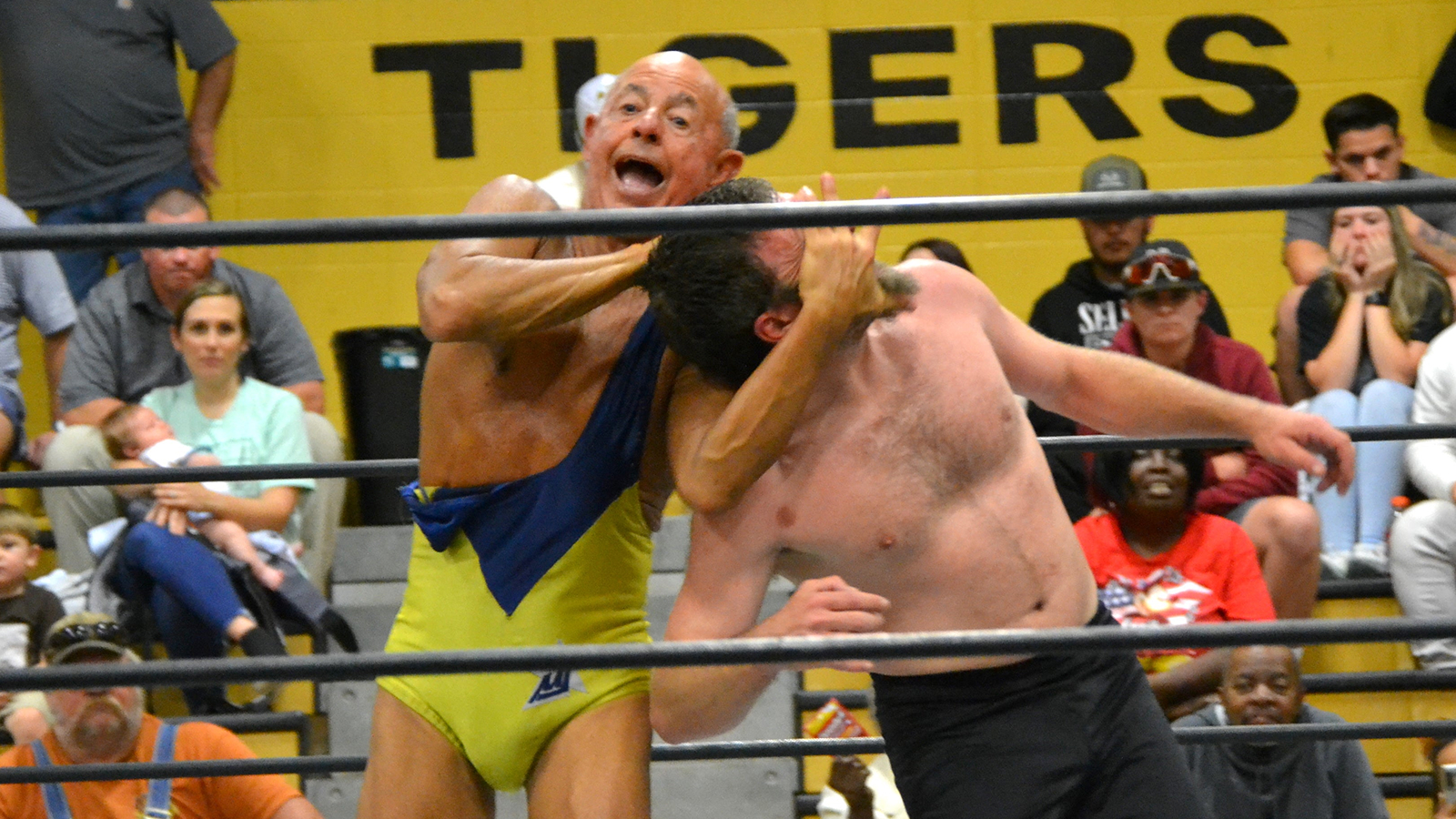 Action Mike Jackson on the independent circuit in his 70s, working regional shows across the Southeastern United States with an old-school, territory-influenced style. 