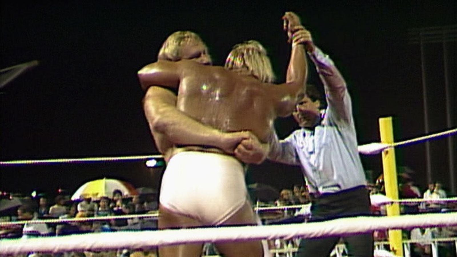 WWF Puerto Rico 1985: The Expansion That Failed Hulk Hogan against Big John Studd during the rain-soaked WWF Puerto Rico 1985 event