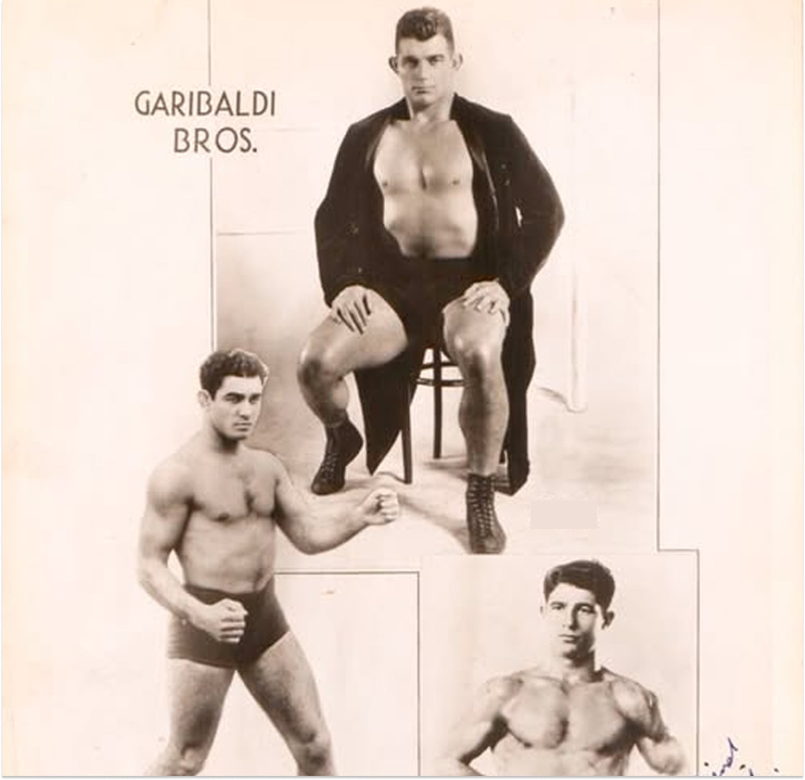 Gino Garibaldi, along with his brothers Ralph Garibaldi and Chick Garibaldi, formed a prominent St. Louis–based wrestling family act that capitalized on Italian-American identity, with Gino and Ralph serving as regional titleholders and tag partners across multiple territories, while Chick became a long-time journeyman competitor.