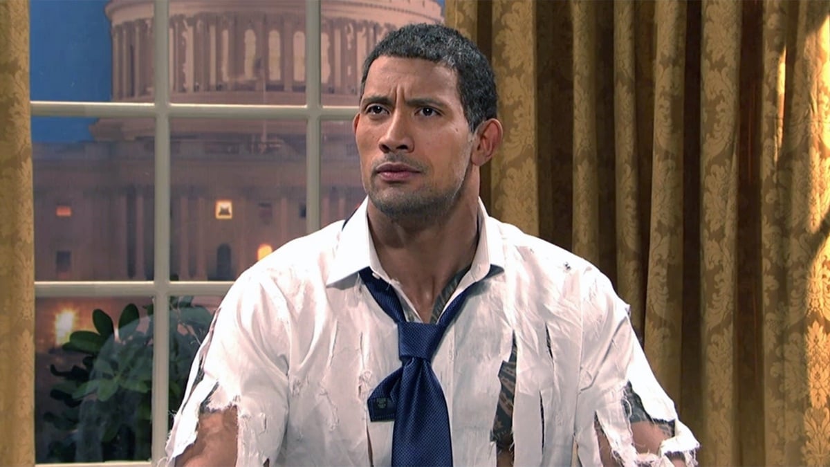 10 Times WWE Stars Took Over Saturday Night Live Dwayne Johnson debuts The Rock Obama character alongside Fred Armisen on Saturday Night Live Season 34 Episode 17 on March 7, 2009