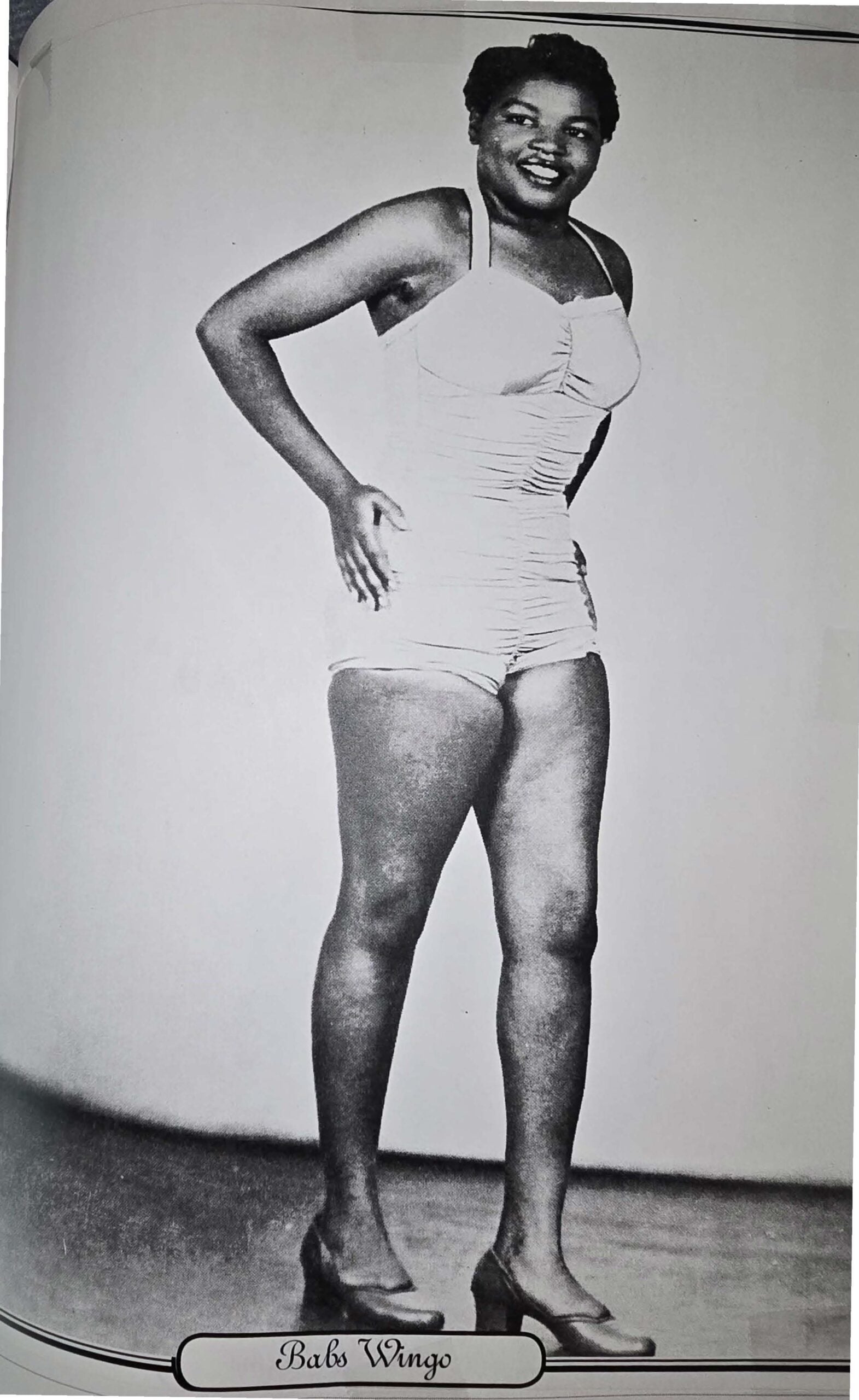 Babs Wingo, the first of three Columbus, Ohio sisters to enter professional wrestling. In 1953, she defeated world champion Mildred Burke before 9,000 fans in what was billed as the sport's first interracial women's championship match.