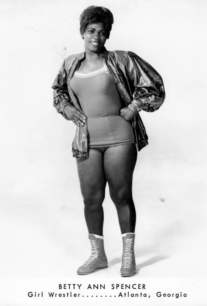 Betty Ann Spencer, who alongside Barbara Baker sued the California State Athletic Commission in 1965, ending the state's long ban on women's wrestling and opening the Grand Olympic Auditorium in Los Angeles to women's bouts. 