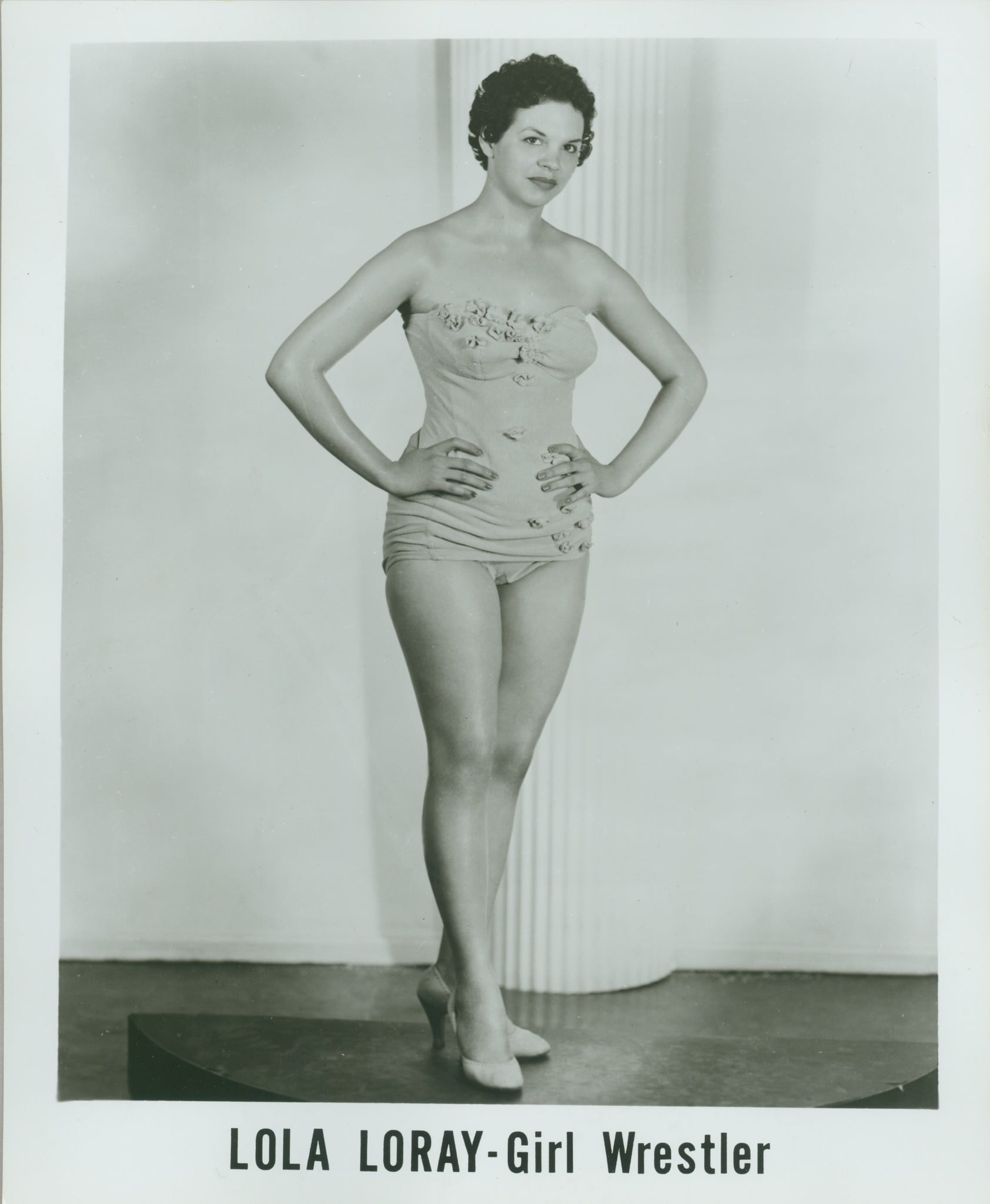Lola Loray, billed as the talent from Boston, earned a place in the all-Negro Girls World Tournament of the 1950s alongside Ethel Johnson, Babs Wingo, Kathleen Wimbley, and the rest of the era's leading women. 