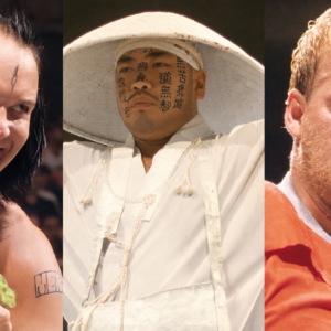 Dan Spivey as Waylon Mercy, Jinsei Shinzaki as Hakushi, and Kevin Wacholz as Nailz, three of the 15 underrated 1990s WWF heels that deserve more love.