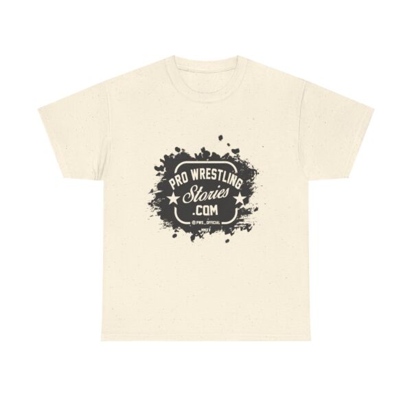 Pro Wrestling Stories Splash Logo (In Black) T-Shirt - Image 2