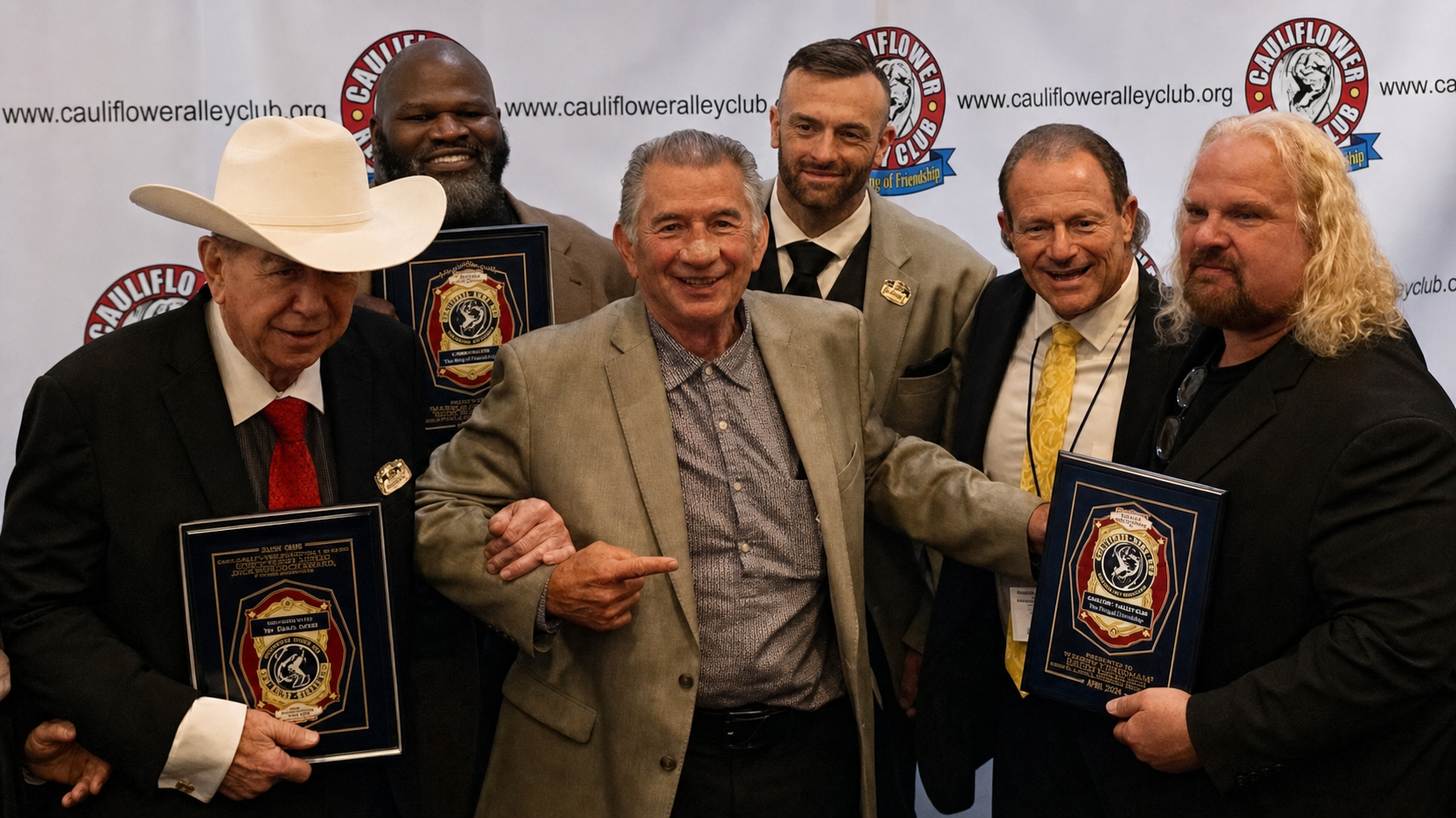 Gerald Brisco: The Untold Story of a Champion's Life Gerald Brisco at a Cauliflower Alley Club reunion with Dory Funk Jr., Mark Henry, Nick Aldis, Brian Blair, and Andrew Anderson.