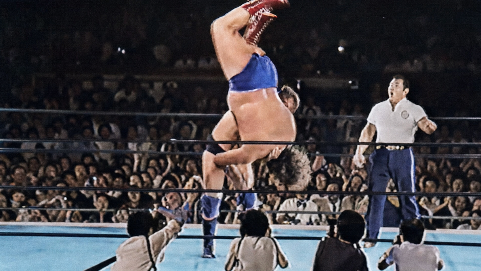 30 Times Andre the Giant Was Bodyslammed Stan Hansen bodyslams Andre the Giant in Tokyo, Japan, on September 23, 1981, during their New Japan Pro Wrestling feud.