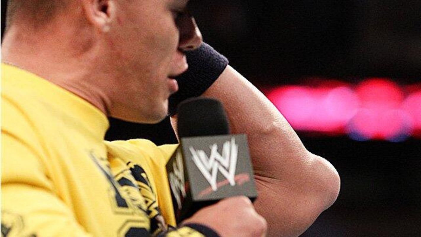 John Cena's Real Fight: 8 Injuries That Almost Ended Him John Cena addressing the WWE Universe after announcing surgery on his torn tricep