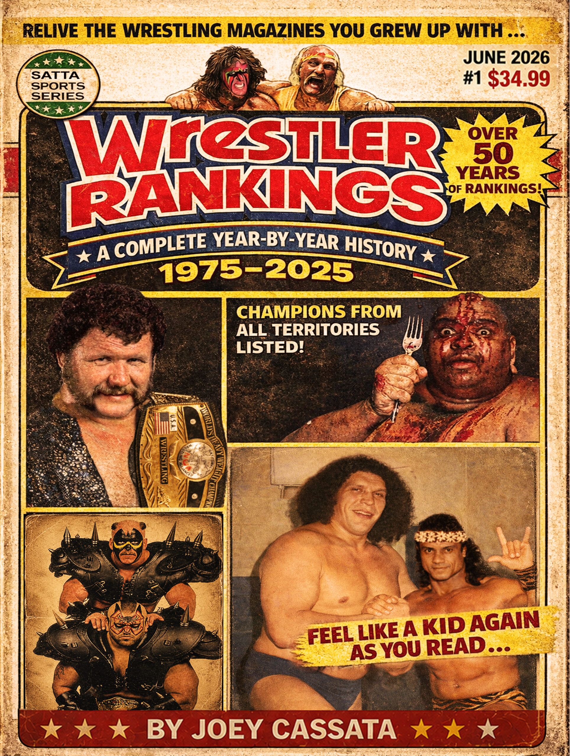 Wrestler Rankings: The Story Behind the Book We Wanted Wrestler Rankings book cover by Joey Cassata