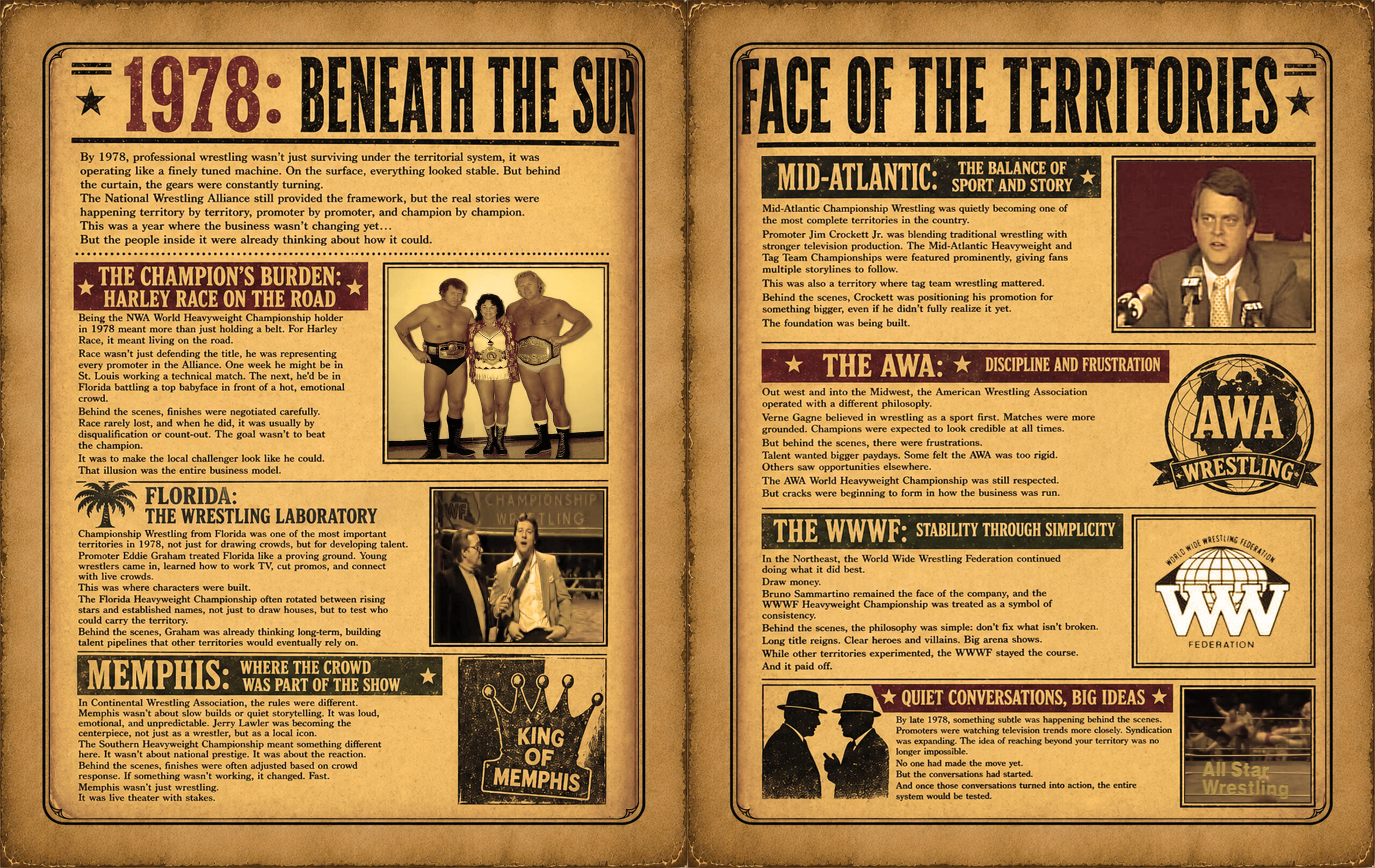 Wrestler Rankings: The Story Behind the Book We Wanted Wrestler Rankings book interior page by Joey Cassata