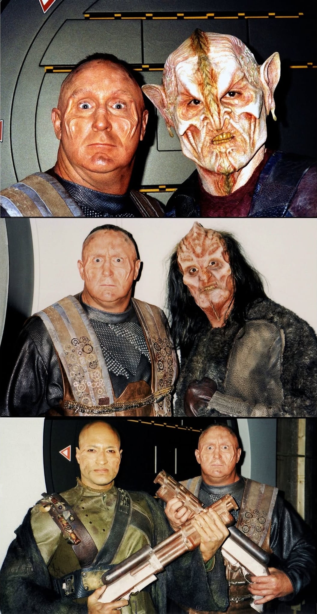 Al Burke: The Pro Wrestler Adam Sandler Handpicked A second collage of Al Burke's alien character makeup and appearances during Star Trek: Enterprise production.