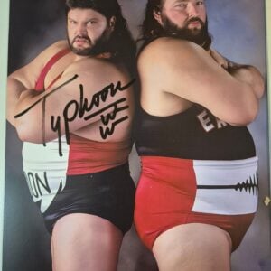 Fred Ottman Signed WWF 8x10 Photo Autograph (Typhoon)