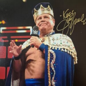Jerry "The King" Lawler Signed WWE 8x10 Photo Autograph 2
