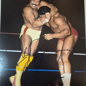 Johnny Rodz Signed WWF 8x10 Photo Autograph (wrestling Tony Atlas)