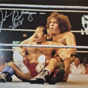 Johnny Rodz Signed WWF 8x10 Photo (wrestling Andre the Giant)