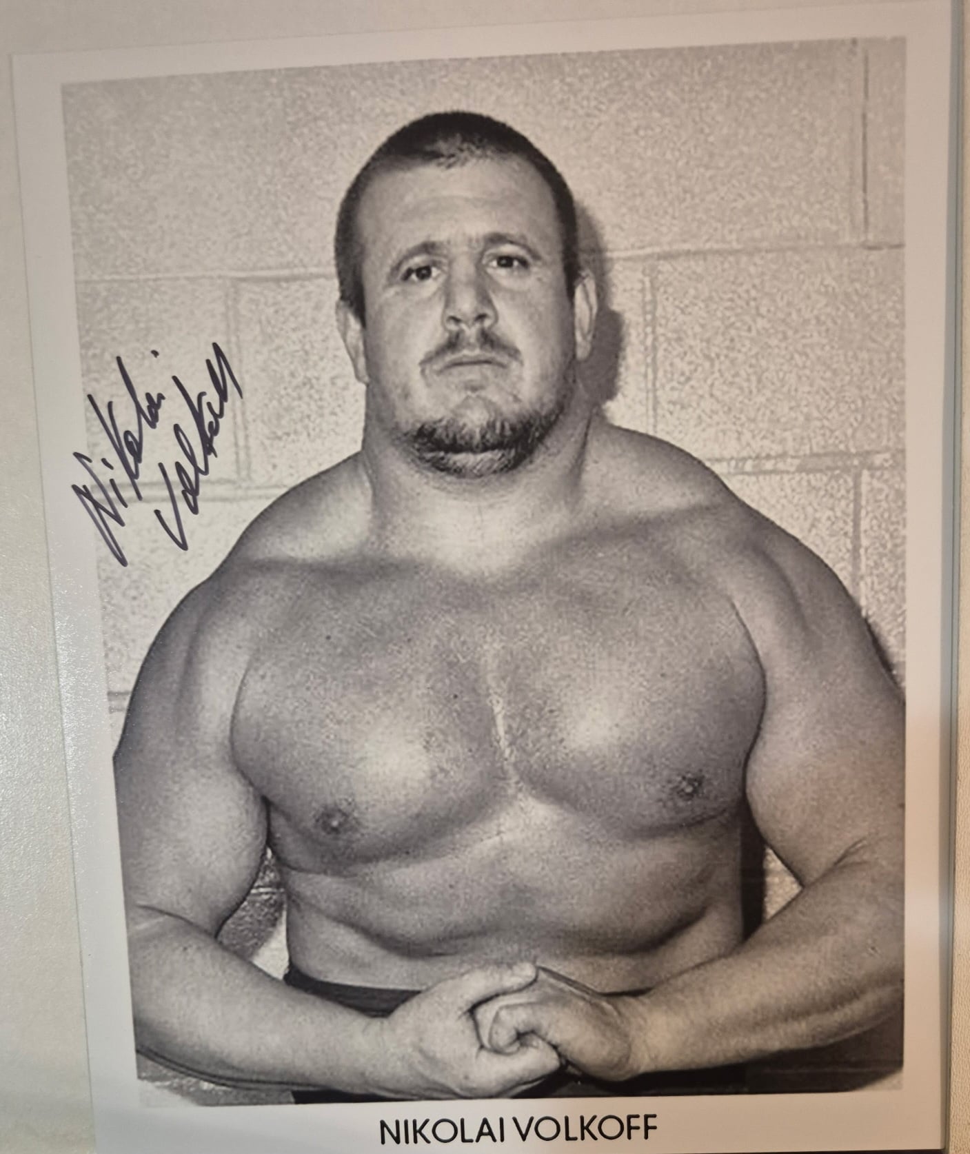 Nikolai Volkoff Signed WWF 8x10 Photo Autograph 2 (Deceased Legend)