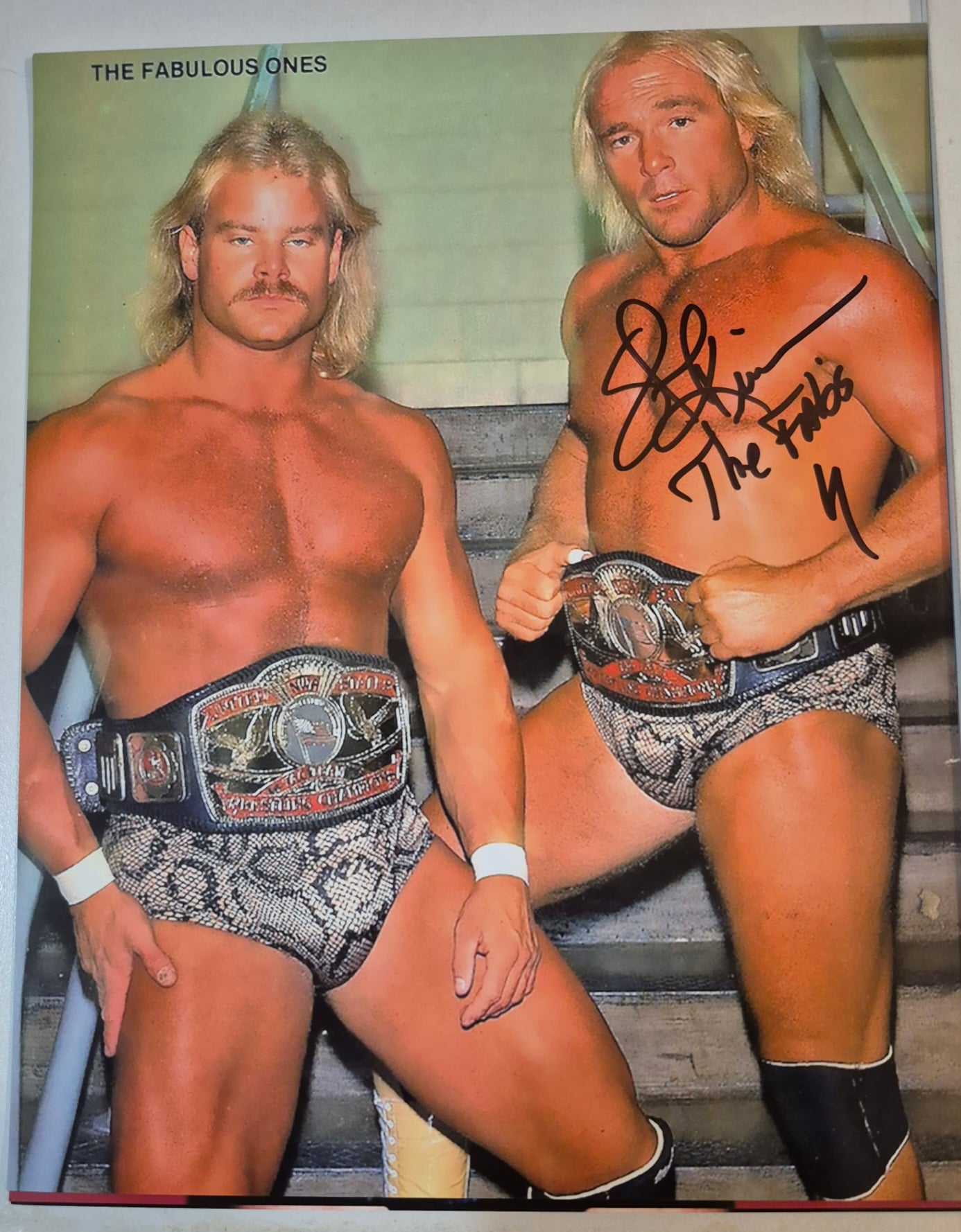 Steve Keirn Signed WWF 8x10 Photo Autograph (Fabulous Ones)
