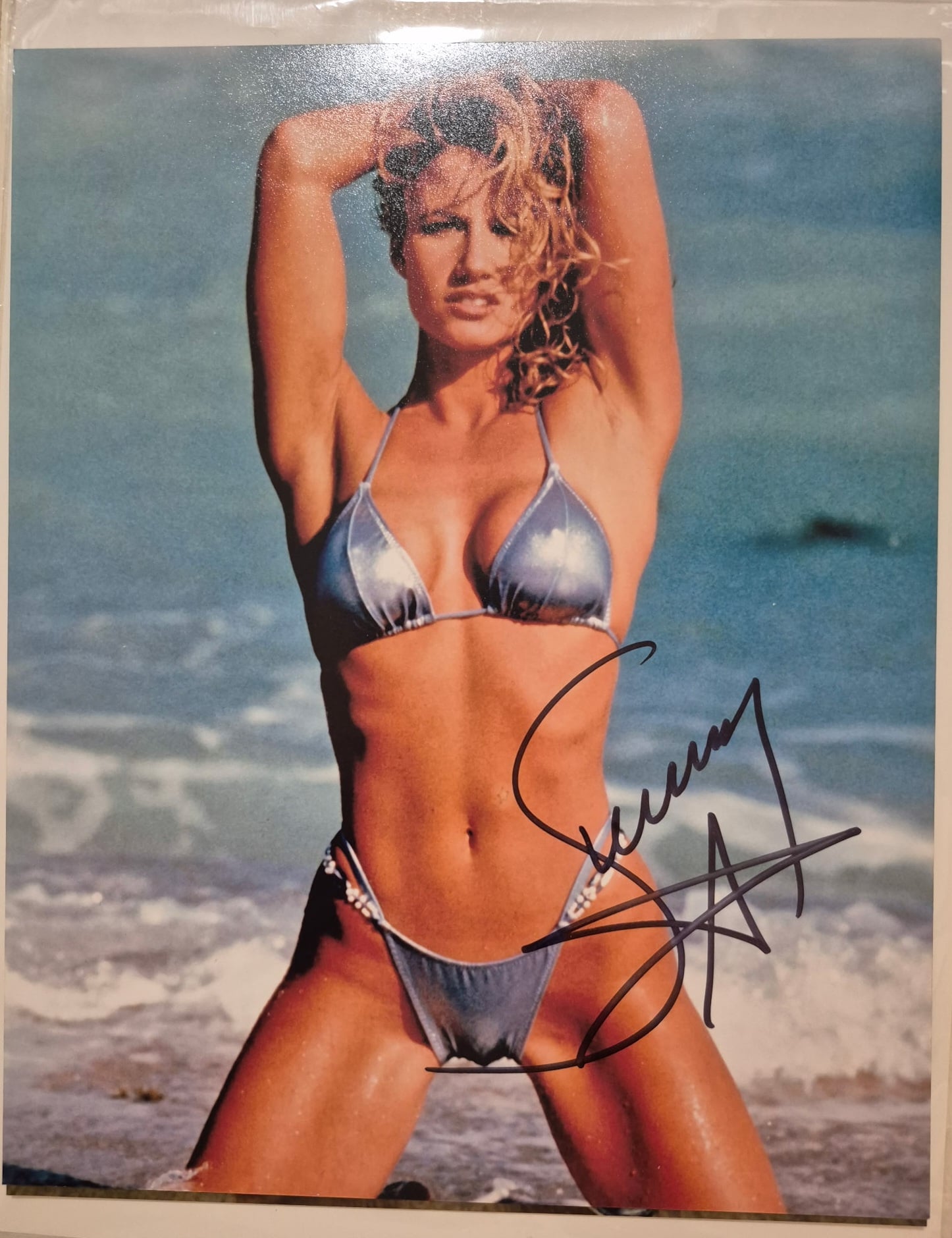 Sunny (Tammy Lynn Sytch) Signed WWF 8x10 Photo Autograph (Bikini Pose)