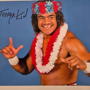 The Tonga Kid (Sam Fatu) Signed WWF 8x10 Photo Autograph