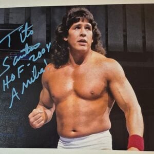 Tito Santana Signed WWF 8x10 Photo Autograph