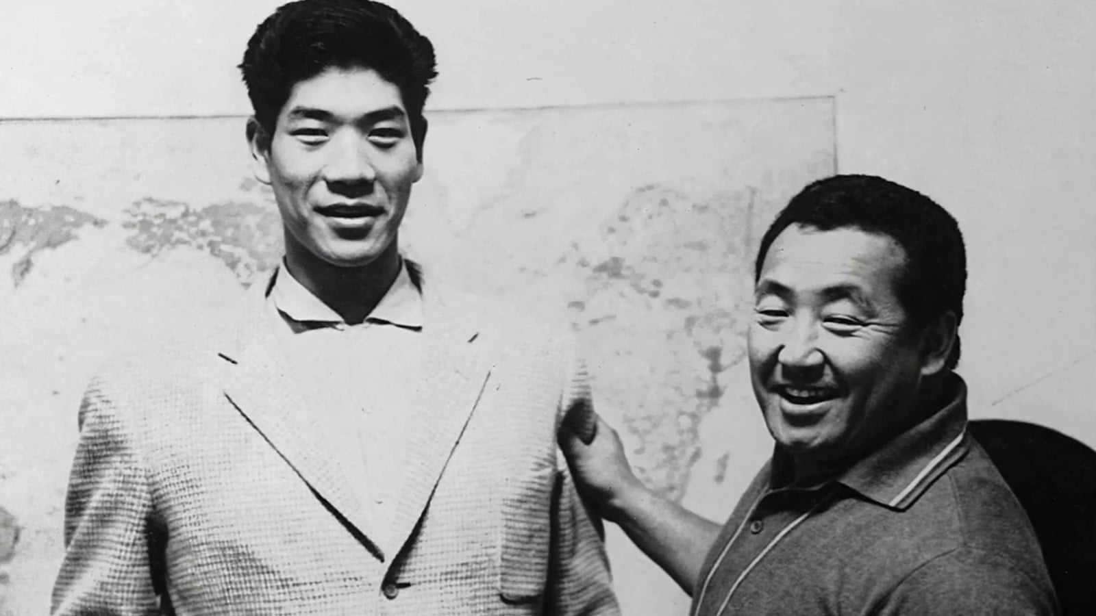 Giant Baba's Hidden Illness: The Secret He Took to His Grave Rikidozan, the father of Japanese professional wrestling, with a young Shohei Baba (Giant Baba) in the early 1960s.