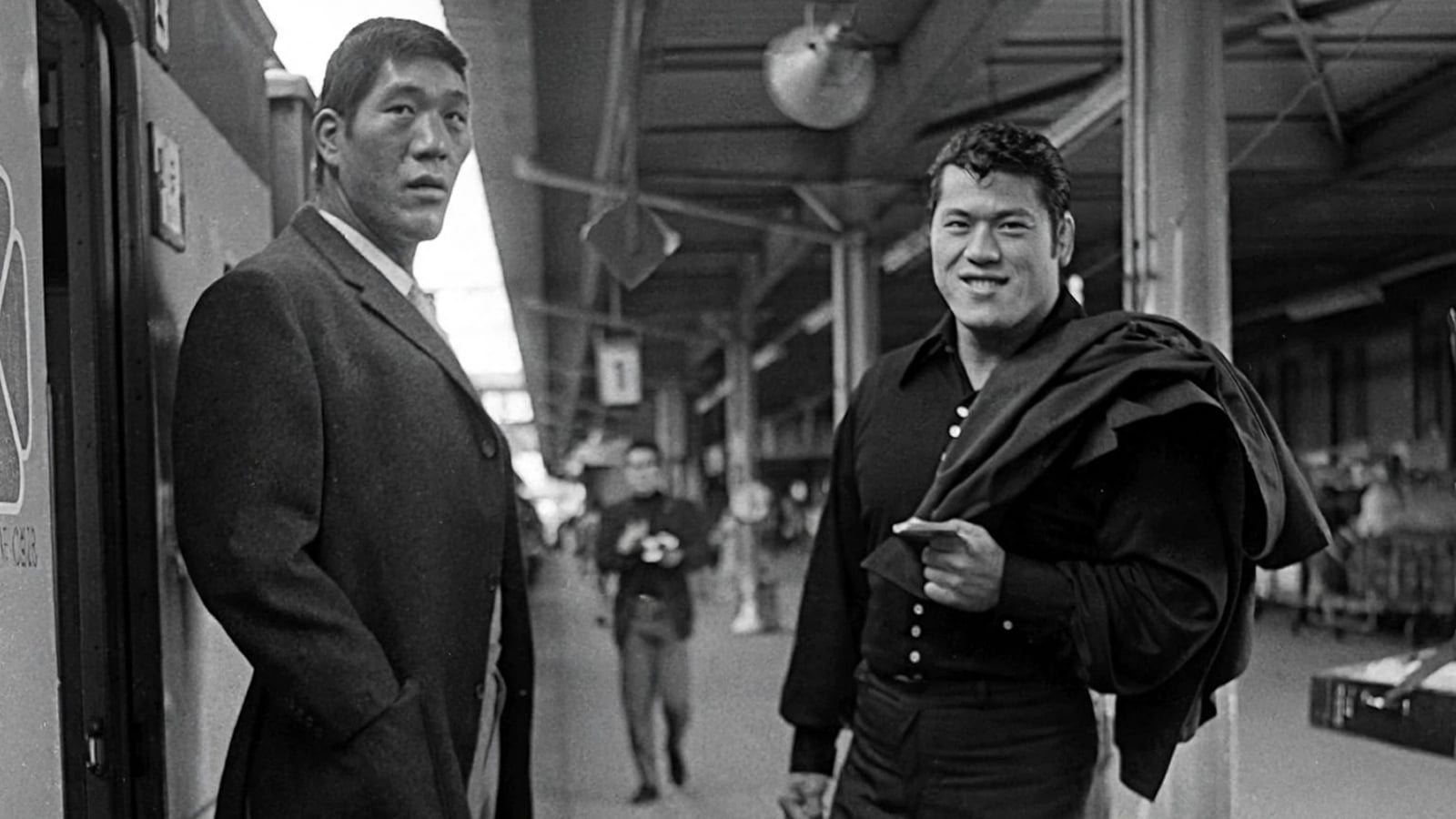Giant Baba's Hidden Illness: The Secret He Took to His Grave Shohei Baba (Giant Baba) and Antonio Inoki travel together from Fukuyama to Hiroshima during a Japan Wrestling Association tour, circa 1968.