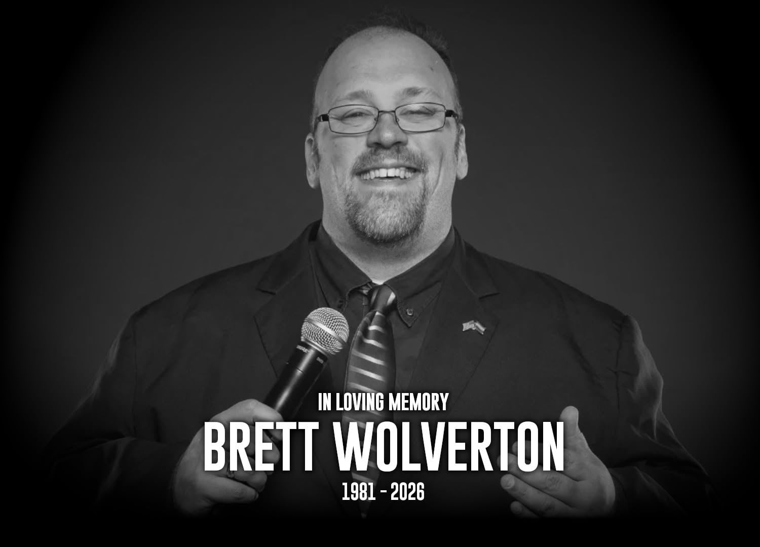 Brett Wolverton, the beloved Carolinas ring announcer Mike Mooneyham remembered as a kind, caring friend who always wore a smile. 