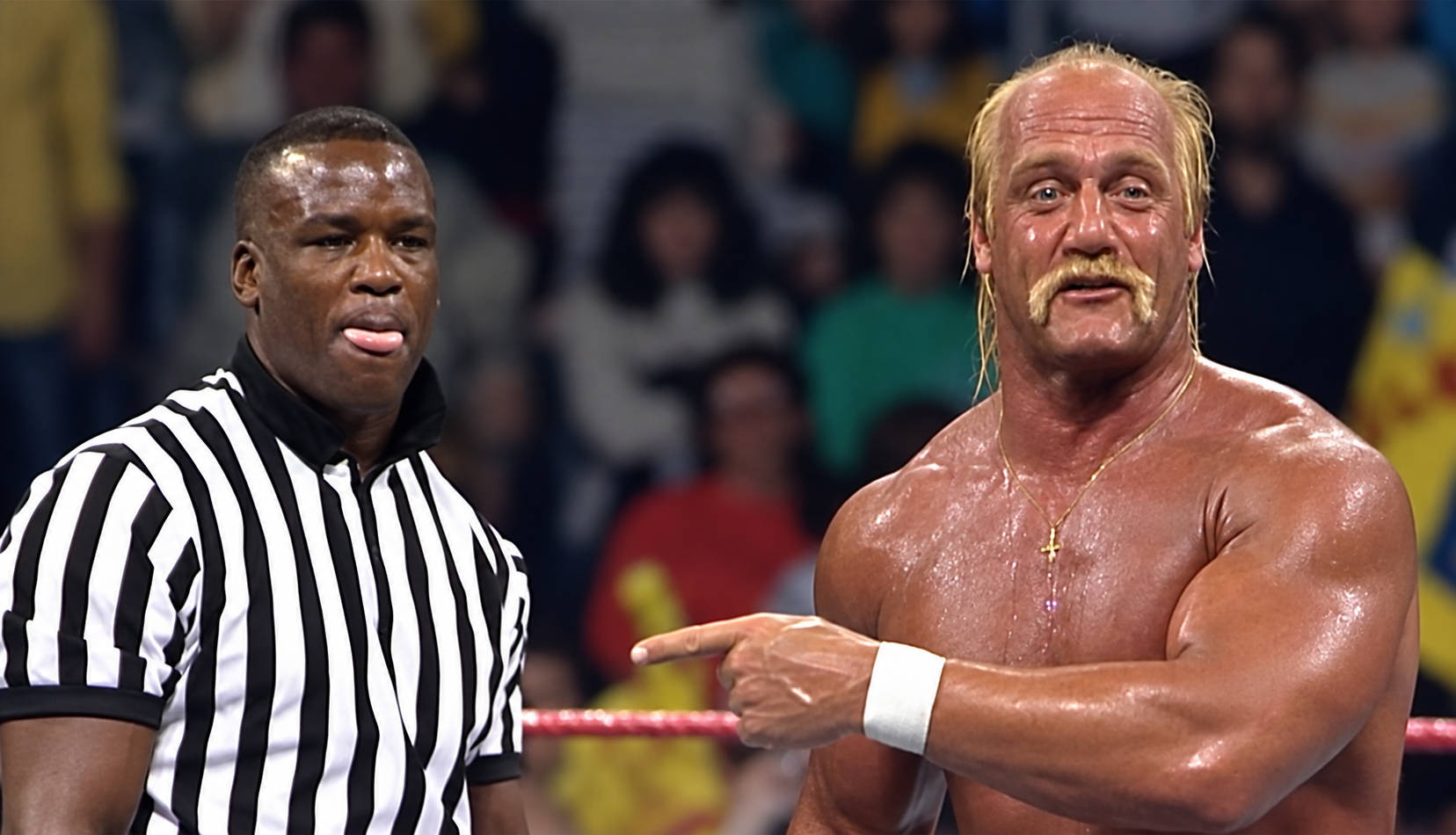 Heavyweight boxing champion Buster Douglas served as the outside official for Hulk Hogan versus Randy Savage on February 23, 1990, in Detroit. 